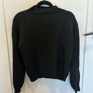 Pinque sweater Aliza small mock neck, black new